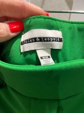 Jules & Leopold Bright Green Cropped Pants